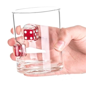 whiskey glass with lucky shot