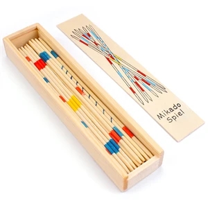 Pick Up Sticks Game in Wooden Box 30pcs