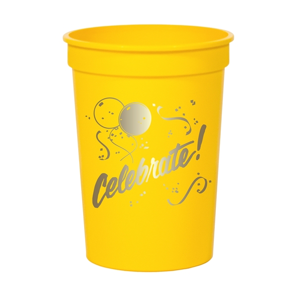 12 oz Smooth Colored Stadium Cup