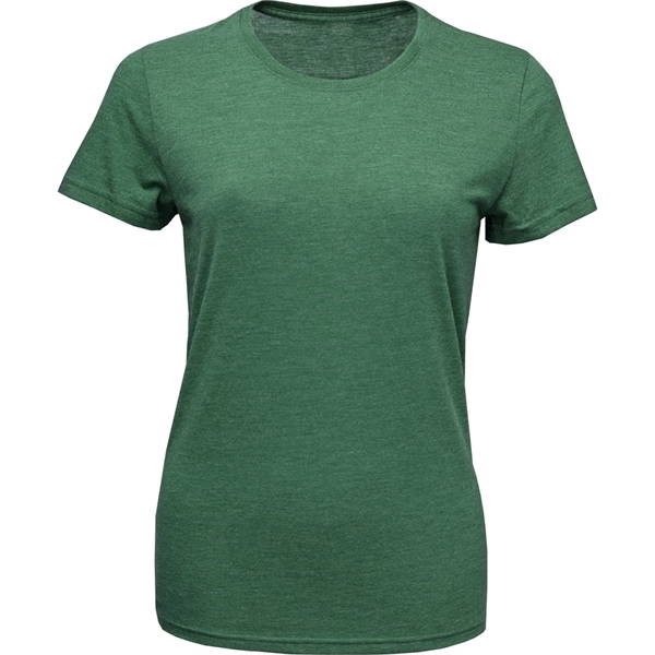 Ladies Tri-Blend Crewneck Short Sleeve T-Shirt - Image 2