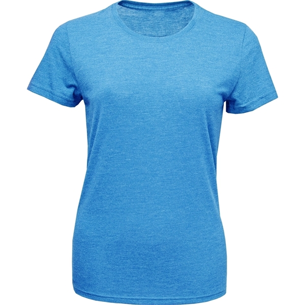 Ladies Tri-Blend Crewneck Short Sleeve T-Shirt - Image 3