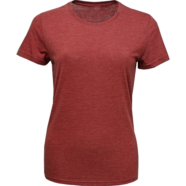 Ladies Tri-Blend Crewneck Short Sleeve T-Shirt - Image 4