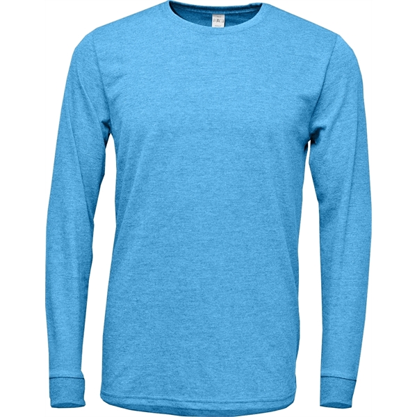 Adult Tri-Blend Crewneck Long Sleeve T-Shirt - Image 1