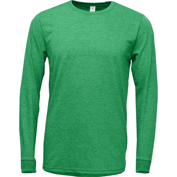Adult Tri-Blend Crewneck Long Sleeve T-Shirt - Image 2