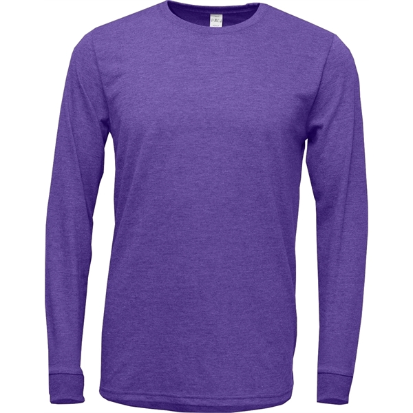 Adult Tri-Blend Crewneck Long Sleeve T-Shirt - Image 3