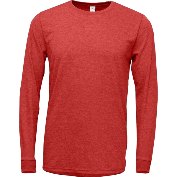 Adult Tri-Blend Crewneck Long Sleeve T-Shirt - Image 4