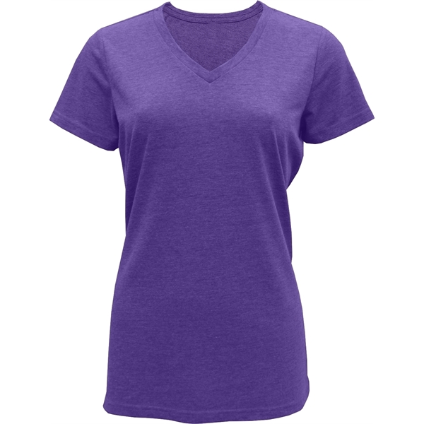Ladies Tri-Blend V-neck T-Shirt - Image 1