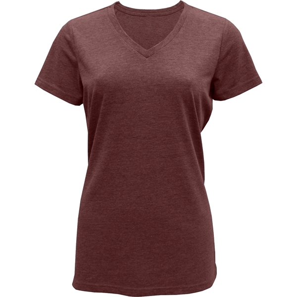 Ladies Tri-Blend V-neck T-Shirt - Image 2