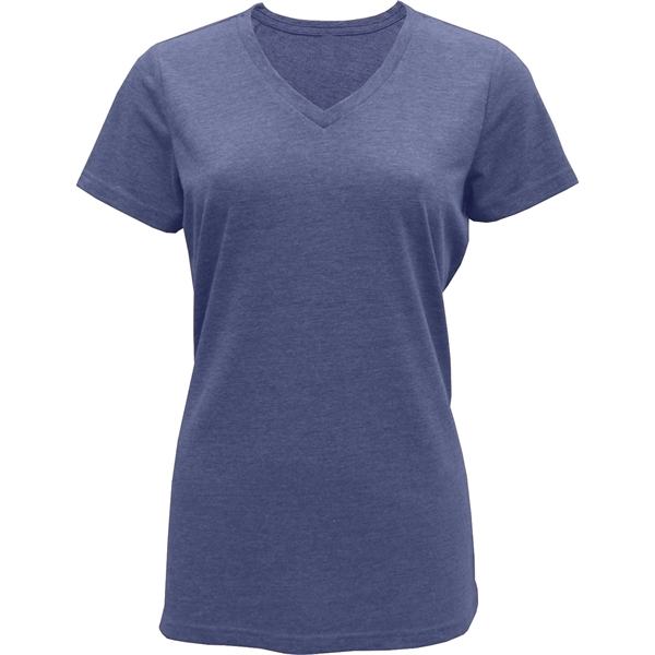 Ladies Tri-Blend V-neck T-Shirt - Image 4