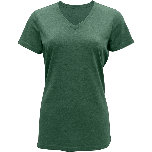 Ladies Tri-Blend V-neck T-Shirt - Image 5