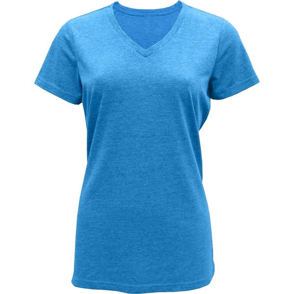 Ladies Tri-Blend V-neck T-Shirt - Image 6