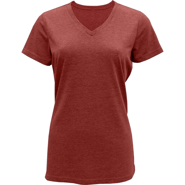 Ladies Tri-Blend V-neck T-Shirt - Image 7