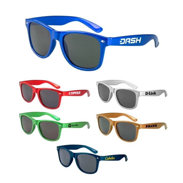 Iconic Metallic Colored Sunglasses - Image 1
