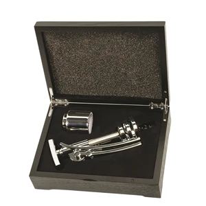 Ratchet Corkscrew Set with Stainless Steel Wine Stopper