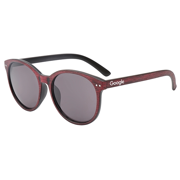 Wynwood - Wood Brushed Dark Lenses Promotional Sunglasses - Image 1