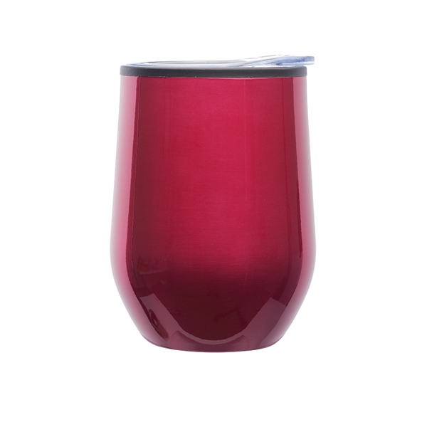12 oz. Shelby Stemless Wine Glass with lid - Image 7
