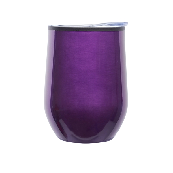 12 oz. Shelby Stemless Wine Glass with lid - Image 12