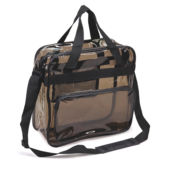 Translucent Black Tote Bag with Shoulder Straps - Image 2