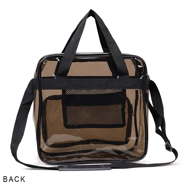 Translucent Black Tote Bag with Shoulder Straps - Image 3