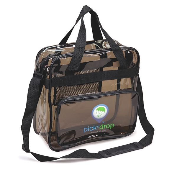 Translucent Black Tote Bag with Shoulder Straps - Image 5