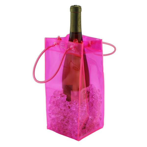 Ice.bag® Collapsible Wine Cooler Bag, Translucent Colors - Image 2