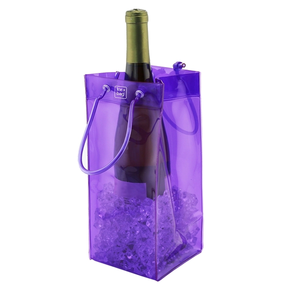 Ice.bag® Collapsible Wine Cooler Bag, Translucent Colors - Image 3