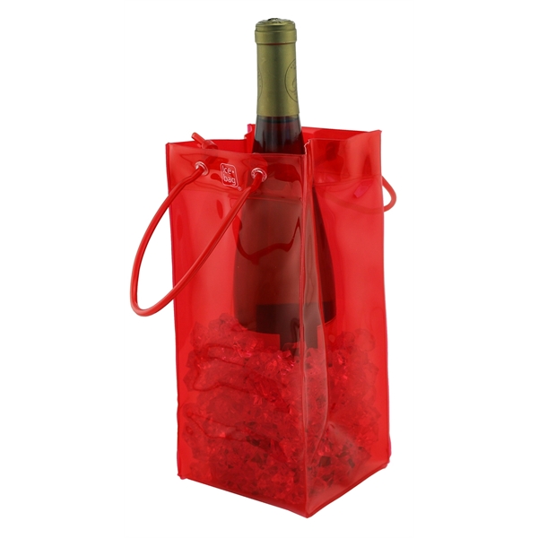 Ice.bag® Collapsible Wine Cooler Bag, Translucent Colors - Image 4