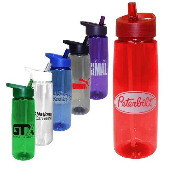 30 oz. Poly-Saver PET Bottle with Straw Cap - Image 8