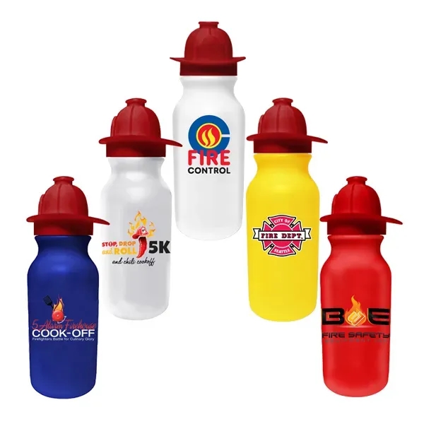 20 oz. Value Cycle Bottle with Fireman Helmet Push'n Pull Ca - Image 13