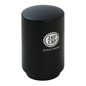 Zap Cap® Premium Bottle Cap Opener, Black Stainless Steel