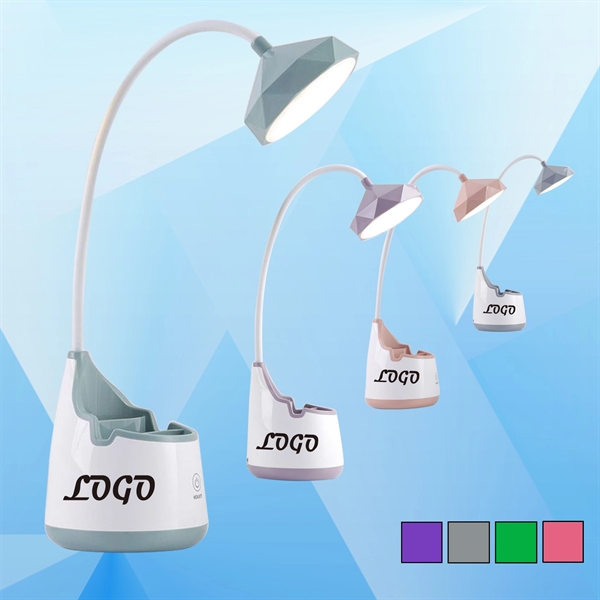 Rechargeable LED Desk Lamp w/ Organizer - Image 1
