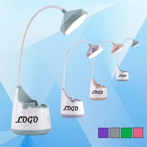 Rechargeable LED Desk Lamp w/ Organizer