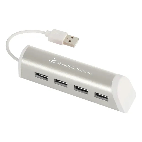 4-Port Aluminum USB Hub With Phone Stand - Image 6