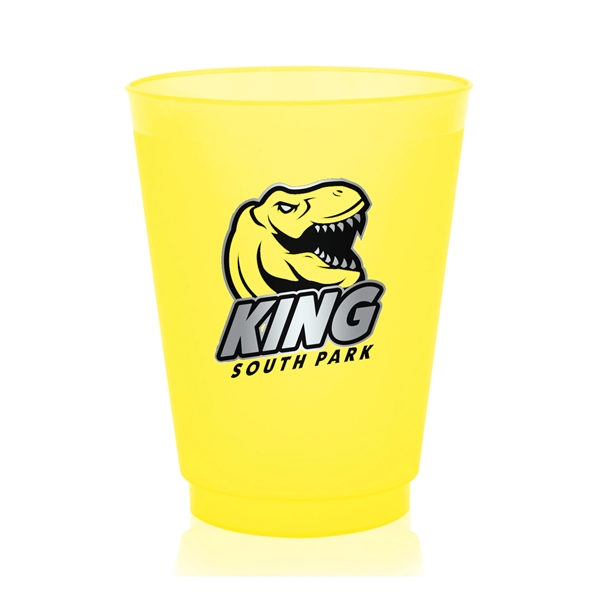 16 oz. Court Side Frosted Plastic Stadium Cups - Image 9