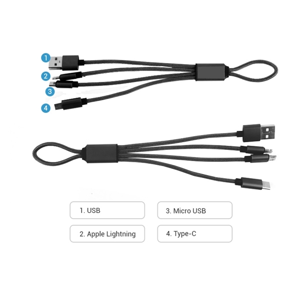 Nylon 4-in-1 Cable - Image 2