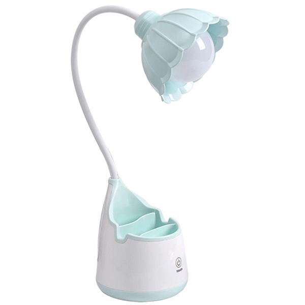 Rechargeable Flower Cap Lamp w/ Pen Holder - Image 4