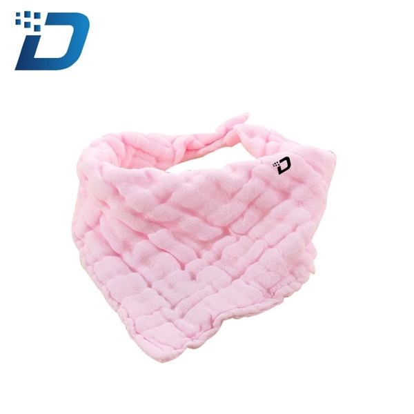 Baby Six Layers Fold Washed Cotton Bib - Image 2