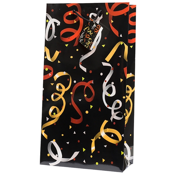 Party Time Double Wine Bottle Gift Bag