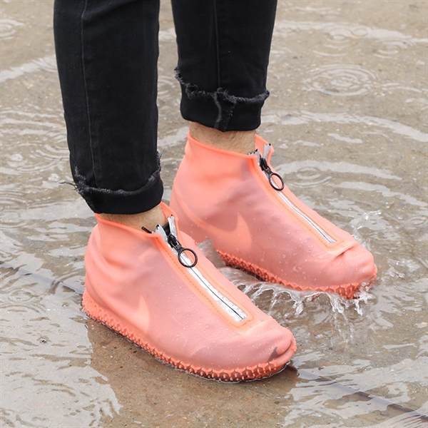 Silicone Rain Shoe Cover With Zipper - Image 7