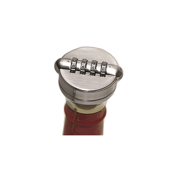 Combo Liquor/Wine Bottle Lock - Solid Stainless Steel - Image 2