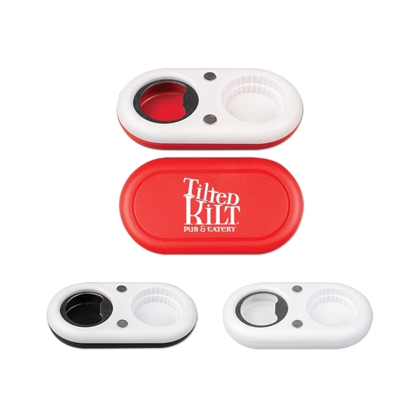 Two Way Bottle Opener with Magnet - Image 1
