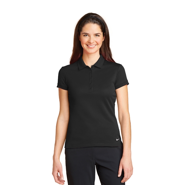Nike Ladies Dri-FIT Solid Icon Pique Modern Fit Polo - Image 2