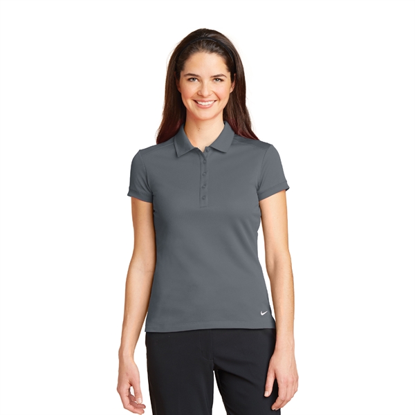 Nike Ladies Dri-FIT Solid Icon Pique Modern Fit Polo - Image 4