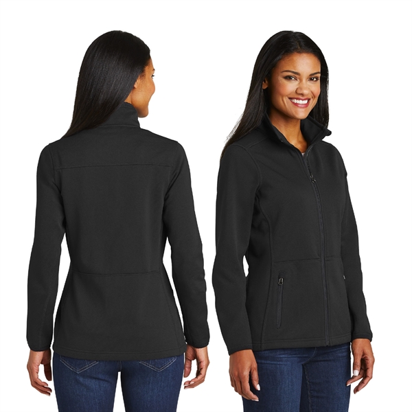 Port Authority® Ladies Pique Fleece Jacket - Image 3