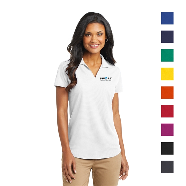 Port Authority® Ladies Dry Zone® Embroidered Grid Polo - Image 1