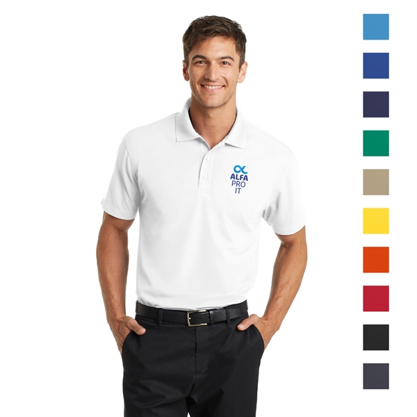 Port Authority® Dry Zone® Embroidered Grid Polo - Image 1