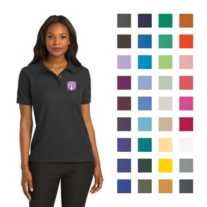 Port Authority® Ladies Silk Touch™ Embroidered Polo