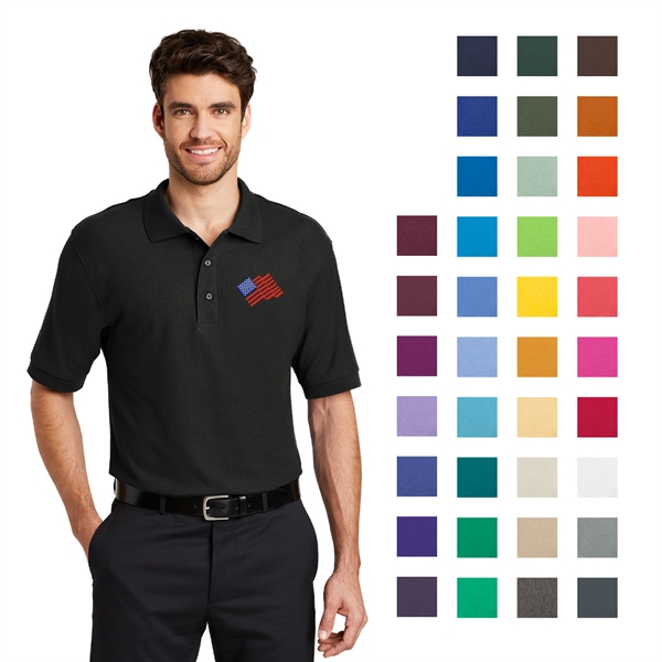 Port Authority® Silk Touch™ Embroidered Polo - Image 1