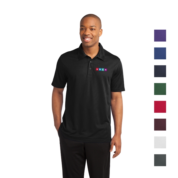 Sport-Tek® PosiCharge® Active Textured Embroidered Polo - Image 1