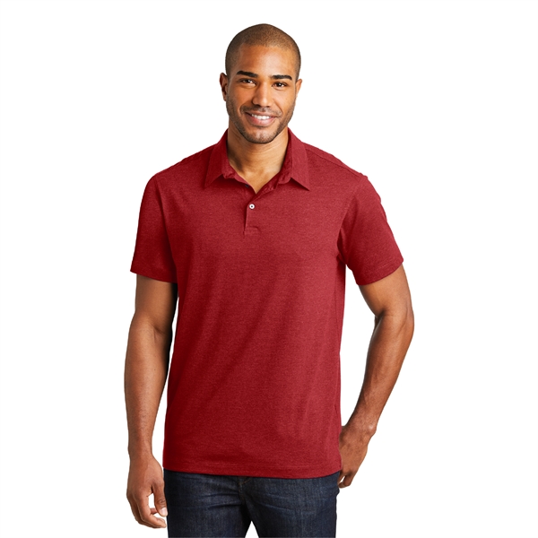 Port Authority® Meridian Cotton Blend Embroidered Polo - Image 3